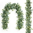 thumbnail image 1 of SZBAOAN 6FT Artificial Rose & Eucalyptus Garland, Greenery Table Runner for Wedding, Home, Party, Wall Decor, 1 of 6