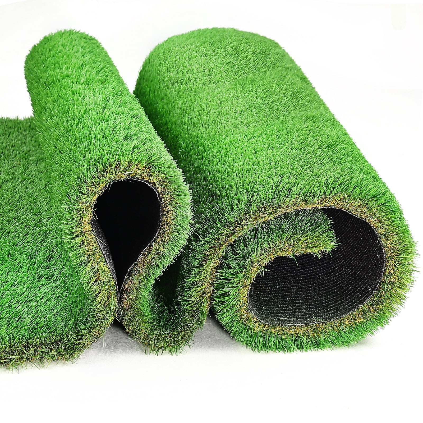 6FT x 10FT Outdoor Artificial Grass Rug, Thick Realistic Fake Turf Roll ...
