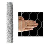 6FTx150FT Chicken Wire Netting Galvanized Wire Mesh Hexagonal for Poultry Garden Fencing Barrier