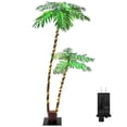 thumbnail image 1 of 6Ft (1.8M) Dual-Head Plug-In LED Palm Tree Light for Indoor & Outdoor Decor, 1 of 10