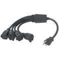 thumbnail image 1 of 6Ft 1-To-4 Power Cord Splitter 4 Nema 5-15R To 1 Nema 5-15P, 1 of 1