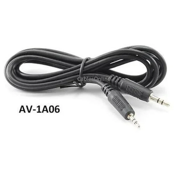 6Ft 2.5Mm Stereo Male To 3.5Mm Stereo Male Audio Cable