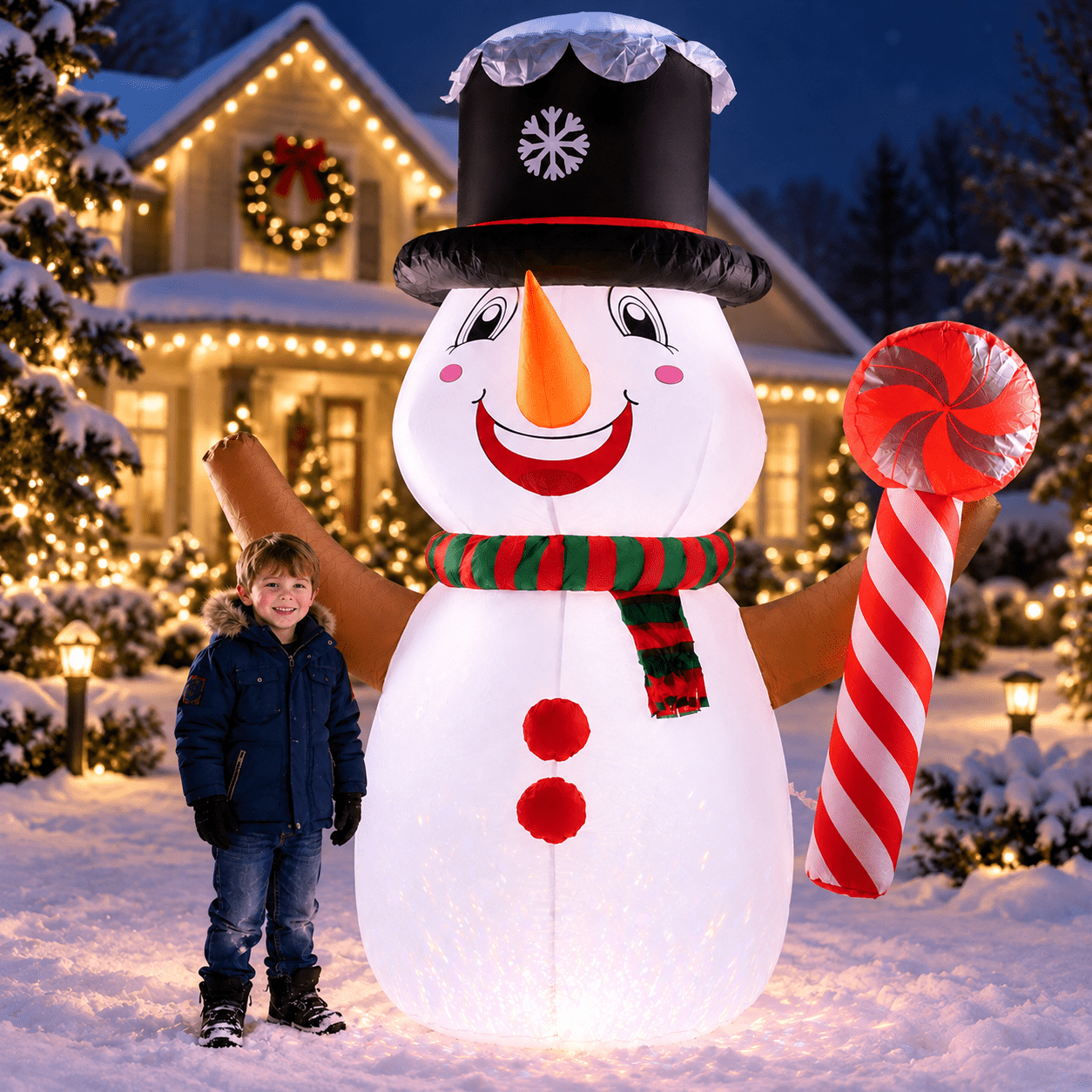 Inflatable Rentals Delaware 6Ft Christmas Inflatables Snowman Outdoor Decorations, Blow up Snow Man ...