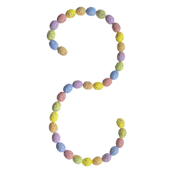 6Ft Easter Eggs Garland, Farmhouse Spring Vines Garland for Indoor Outdoor, Hanging Decor for Mantle, Door, Wall, Tree, Easter Home Decor, Party Supplies