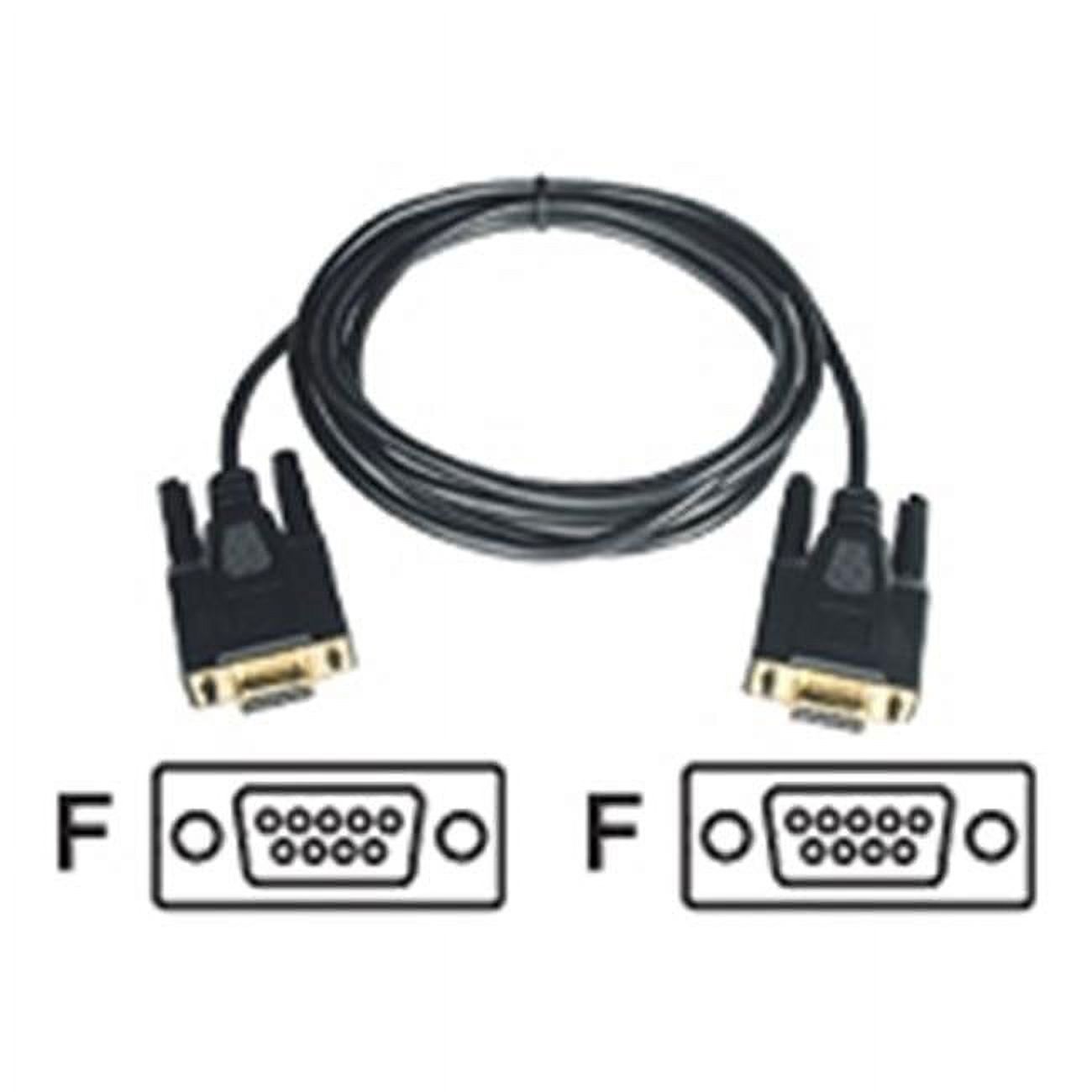 6Ft Null Modem Cable Db9F To Db9F Gold