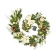 thumbnail image 1 of 6Ft Prelit Christmas Garland with Pine Cones, Bowknot and Berries. Multi-Color LED Lights, Battery Operated Xmas Garland Wreath Decorations for Mantle Stairs Indoor Outdoor, 1 of 7