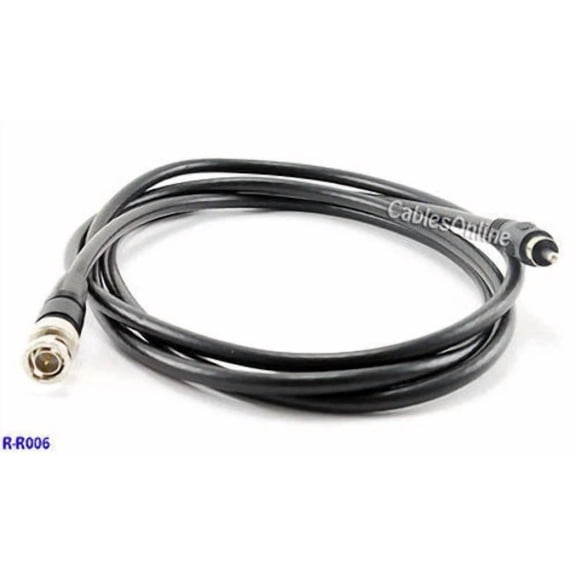 6Ft. Rg59/U 75Ohm Bnc Male To Rca Male Coaxial Composite Video Cable, R-R006