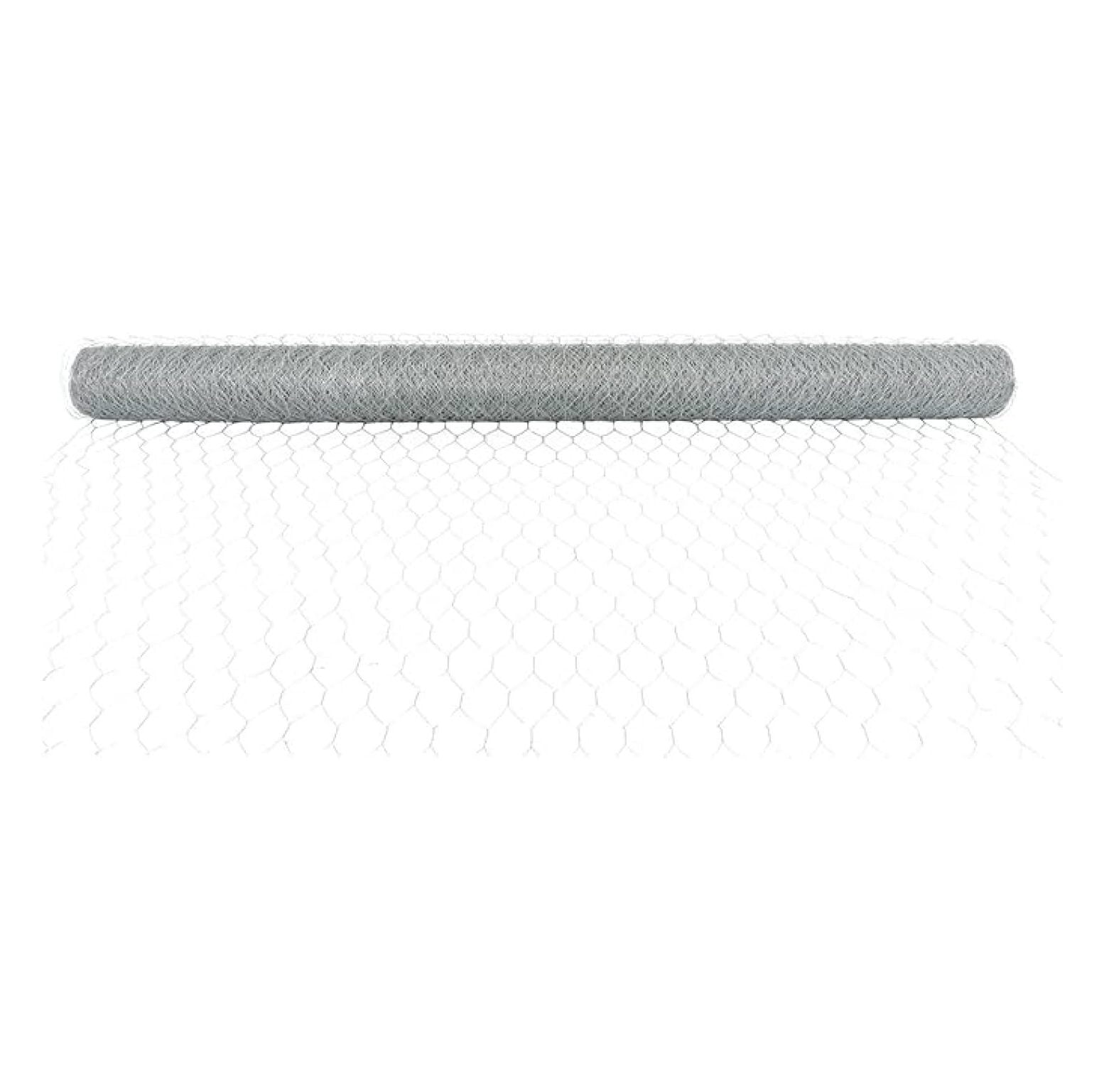 6Ft x 150Ft 0.9mm 2In 72In Chicken Wire Netting Galvanized Wire Chicken Coop Mesh for Garden Fences Poultry Breeding Nets