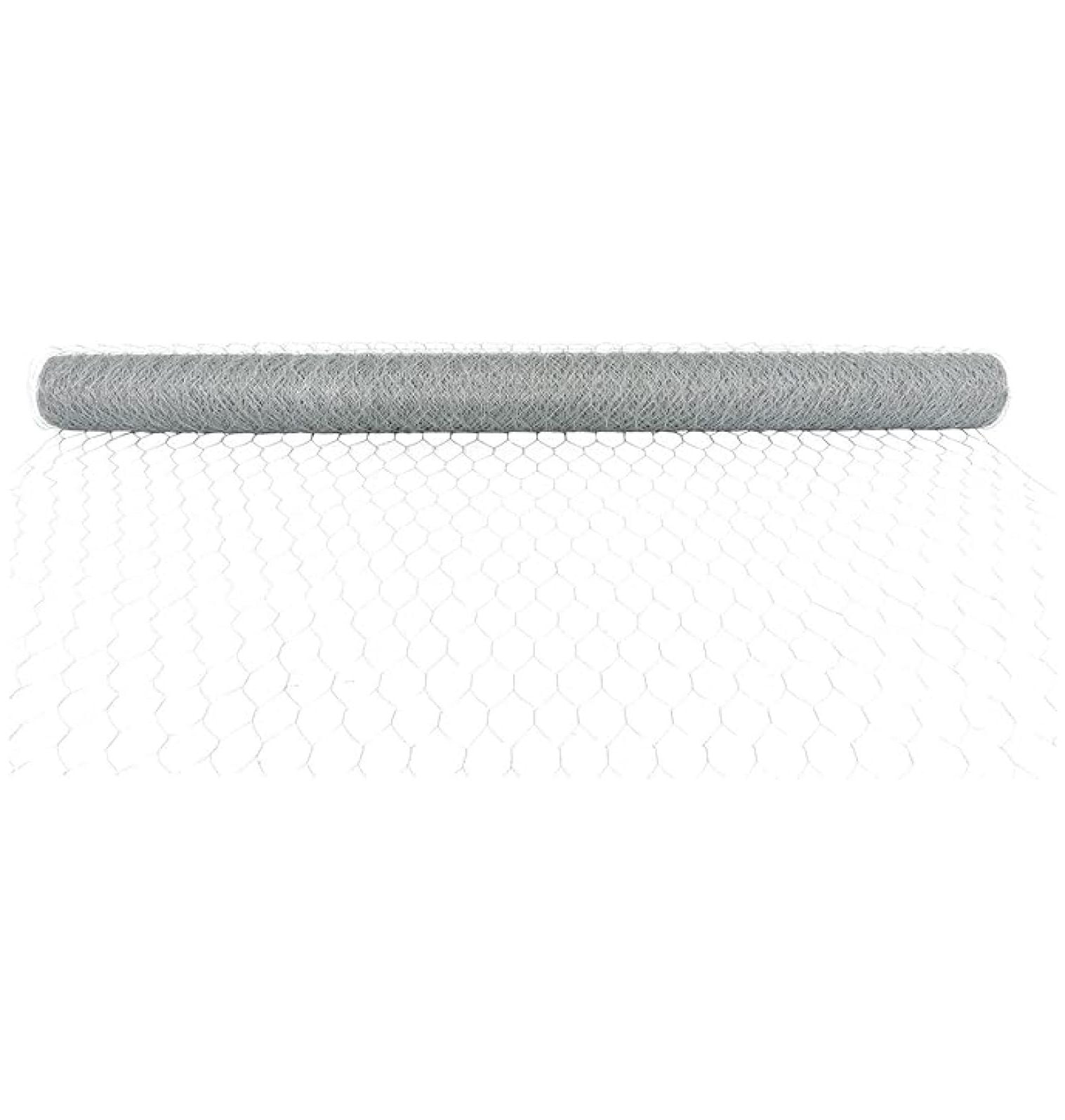 6Ft x 150Ft 0.9mm 2In 72In Chicken Wire Netting Galvanized Wire Chicken Coop Mesh for Garden Fences Poultry Breeding Nets