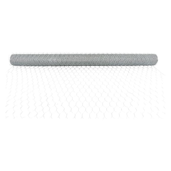6Ft x 150Ft 0.9mm 2In 72In Chicken Wire Netting Galvanized Wire Chicken Coop Mesh for Garden Fences Poultry Breeding Nets