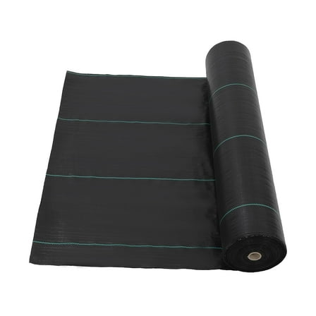 6Ft x 300Ft Heavy Duty Weed Barrier Fabric, 2.4 Oz Professional Grade Landscape Fabric, Weed Block Gardening Mat for Plant Bed, Erosion Control