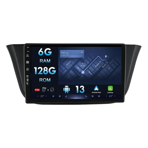 [6G+128G] Android Double Din Car Stereo for Fiat Iveco/Daily 2014-2021 Head Unit | 9" IPS Free Camera+Mic | Support Carplay DSP BT GPS Sat Nav Mirror Link DAB RDS WIFI SWC
