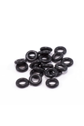 6G Black Rubber O-Ring Replacement Silicone O Rings for Gauges Labret Industrial Pincher Taper Piercing Retainer Replacement Black O Ring 4.0mm