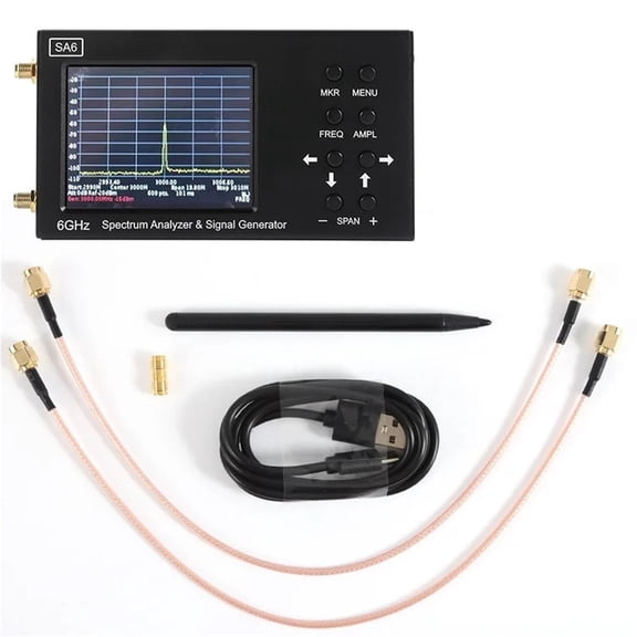 6GHz SA6 Portable Spectrum Analyzer Spectrum Explorer Signal Genertor With Tracking Generator 6.2 GHz With Touchscreen ,Widely Use