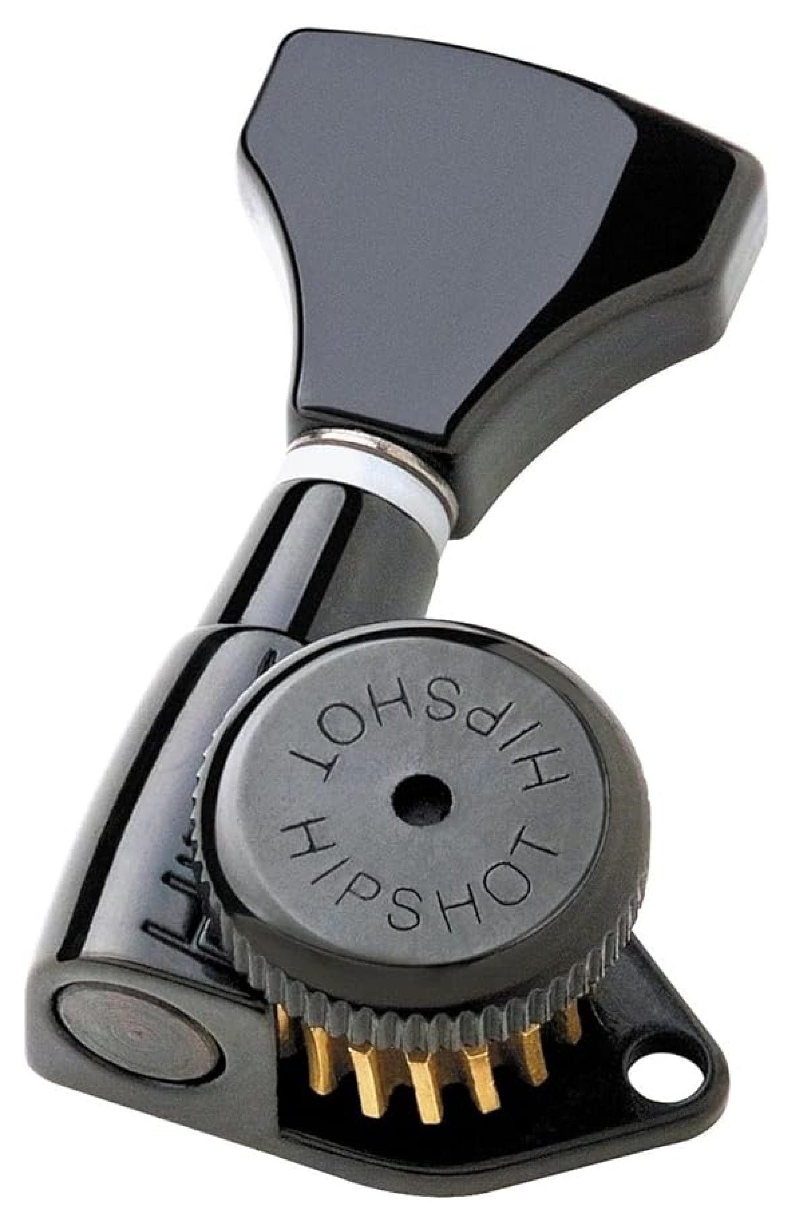 6GLO Grip-Lock Locking Guitar Tuning Machines 3+3 Black
