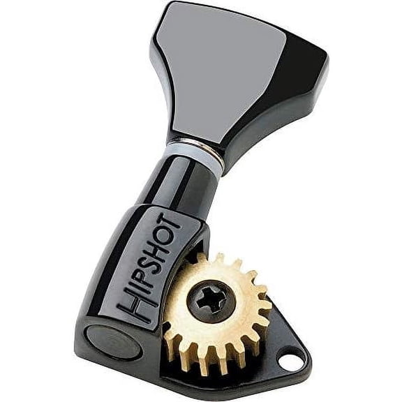 6GNO Classic Guitar Tuning Machines 3+3 Set Black$$Music