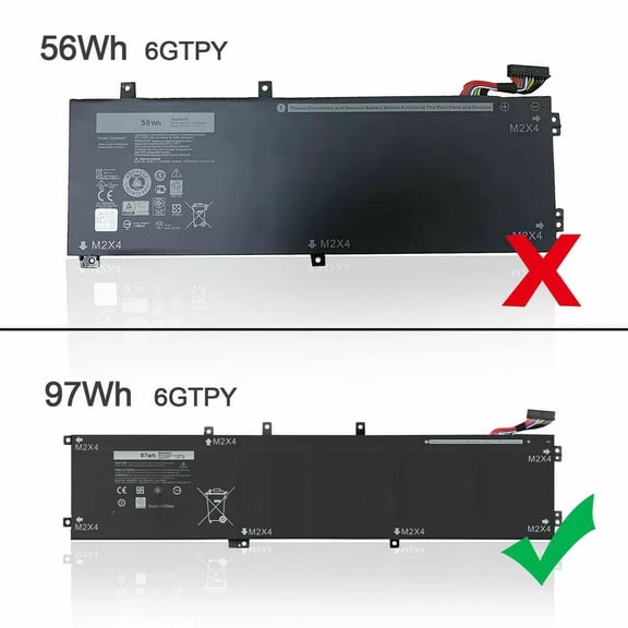 6GTPY 11.4V 97Wh Battery For Dell Precision M5510 M5520 XPS 15 9560 9570 Series
