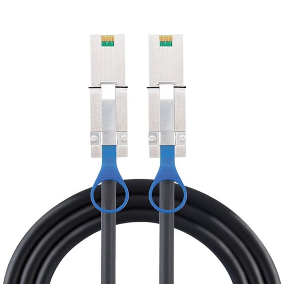 6Gbps 26Pin SAS2.0 Hybrids Cable Attached SCSI SFF-8088 to SFF-8088 External Cable for Raids Systems