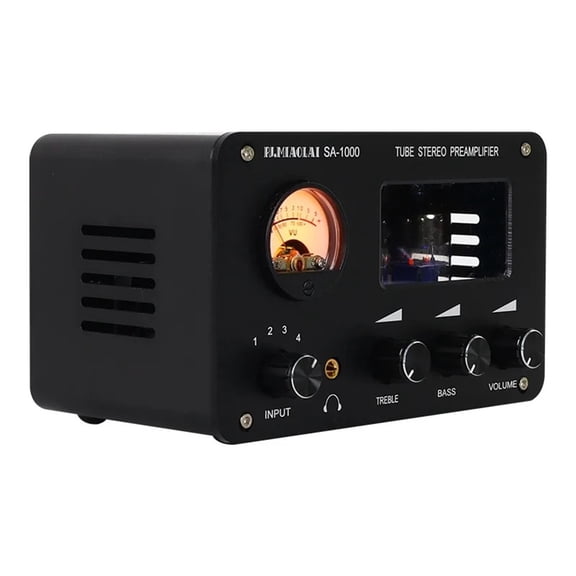 6H3N Tube Preamplifier Amplifiers HiFi Tube Preamp Bile Buffer Amp Speaker Sound Amplifier Home Theater 2 Channels ,Bass & Treble Control