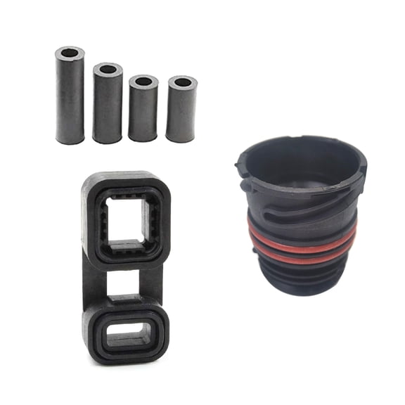 6HP19Z 6HP19 6HP21 6Pcs Transmission Valves Body to Case Sealing Sleeve+PlugAdapter Connect Seal Set Kit