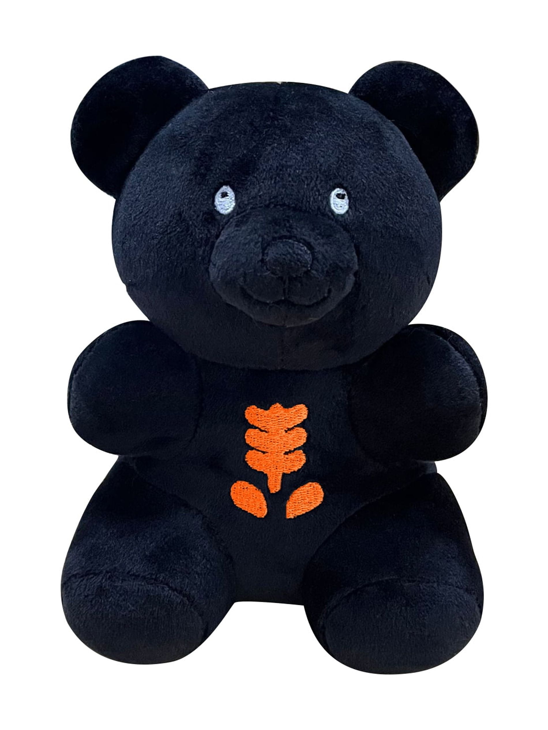 Skeleton Gummy Bear Plush, Black, 6