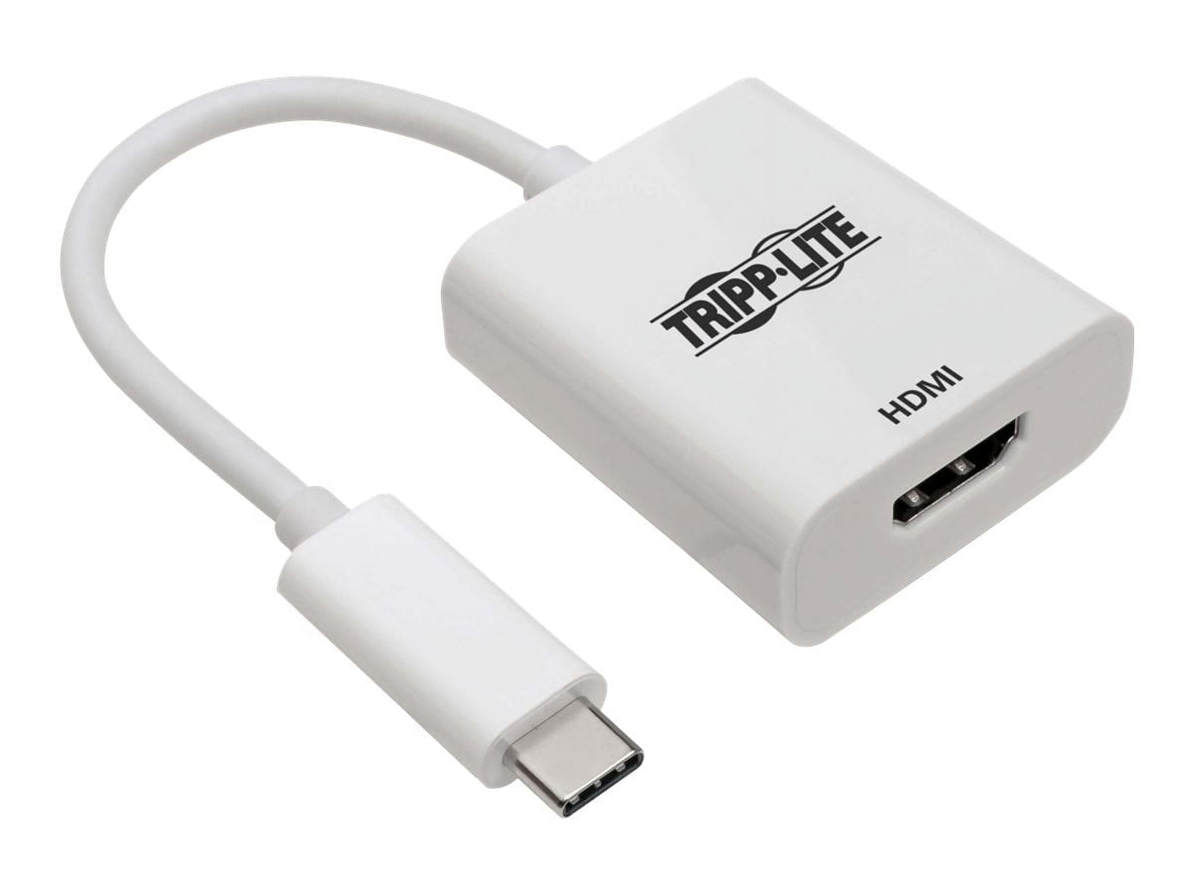 Tripp Lite USB C to HDMI 4K Adapter Converter USB Type C 3.1 M/F, White