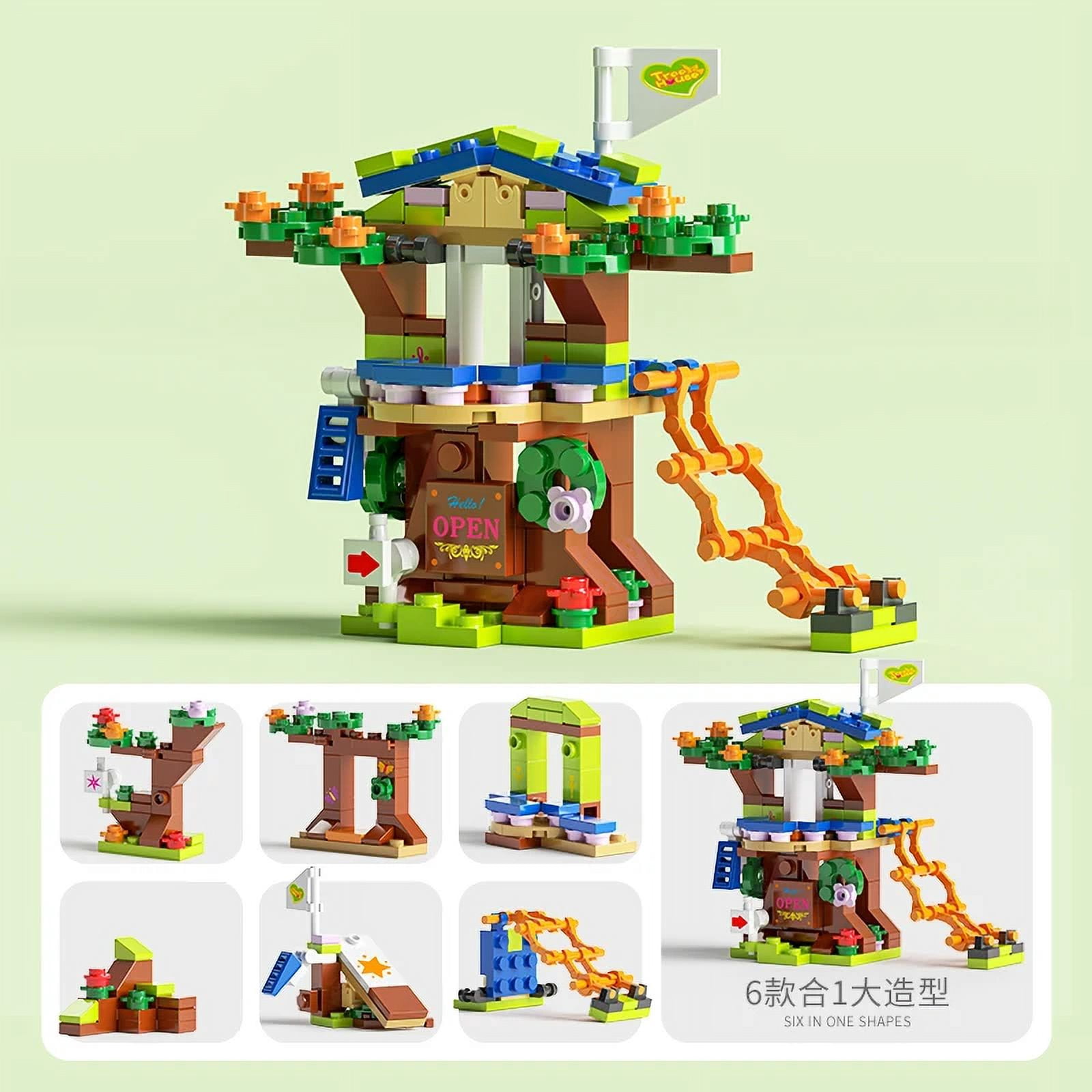 6IN1 Building Blocks City Fire Car Police Truck Engineering Crane Tank ...
