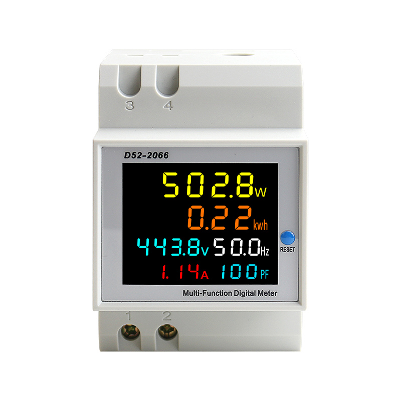 6IN1 Display Smart Meter Din Rail AC Monitor Voltage Current Power