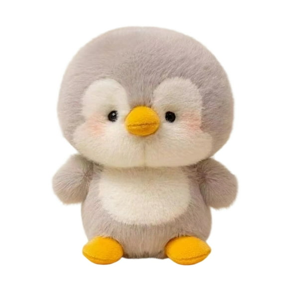 6In Plush Animal Doll Penguin Soft Stuffed Toy for Study Companion Bedroom Ornament Computer Desk for Birthday Holiday Gift