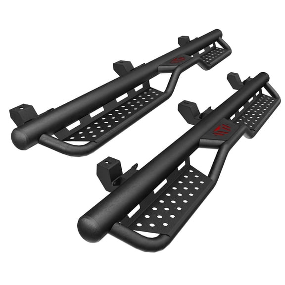 6In Powder Coated Running Boards Side Steps For 2018-2026 Jeep Wrangler JL 4 Door