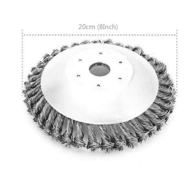 6Inch/8Inch Steel Wire Trimmer Head Grass Brush Cutter Dust Removal