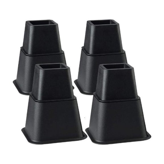 6Inch Bed Risers Set of 8 for Sofa Table Desk Storage Plastic Lift Support