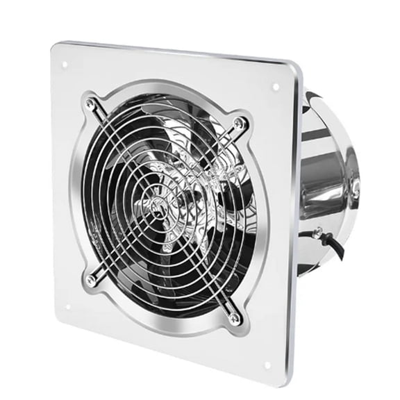 6Inch Booster Fan Extractor Exhaust Fan Ventilation Pipe Fan for Bathroom Toilet Kitchen Wall Window Stainless Steel Fan