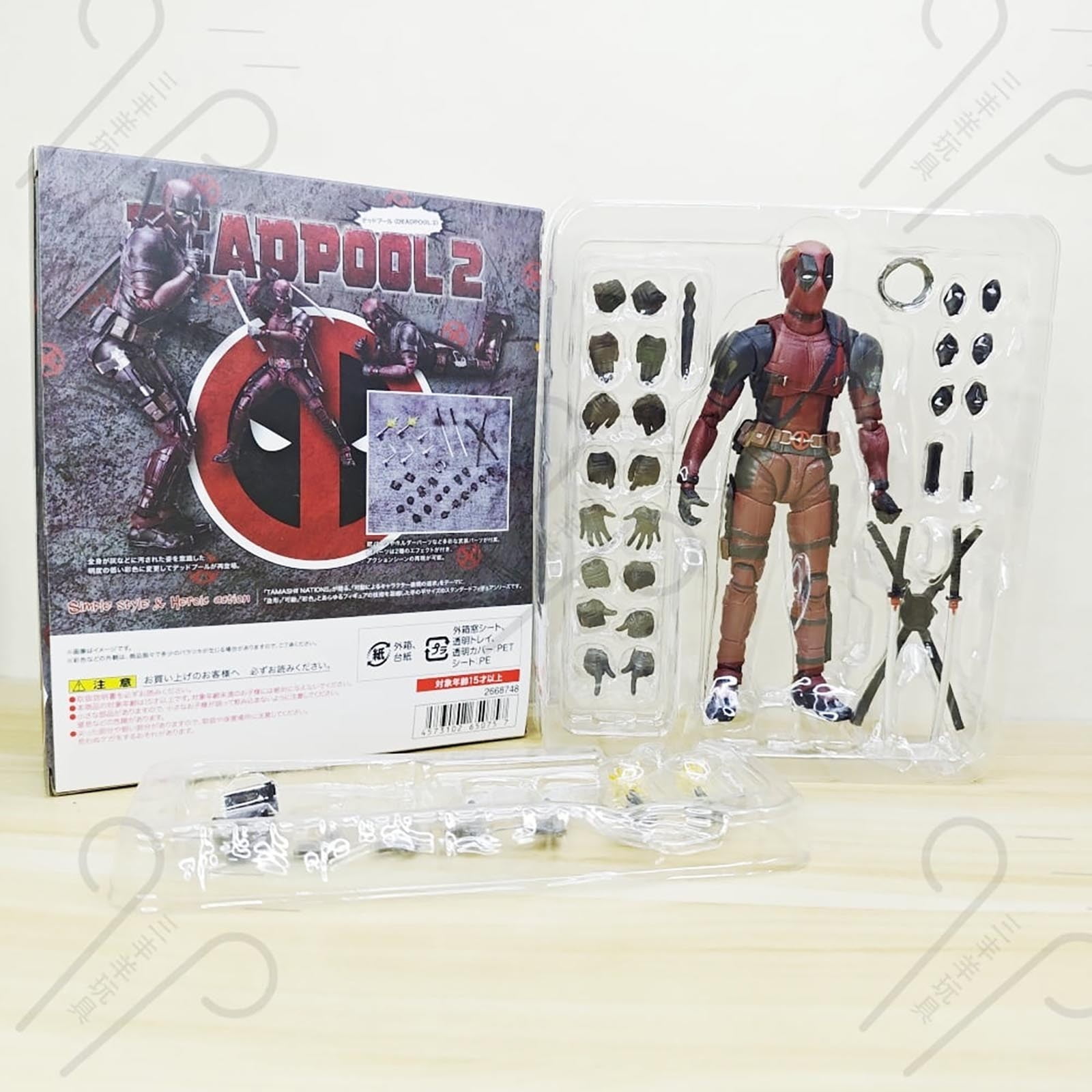 6Inch Deadpool Action Figure Mini Toy X-Men Series Super-hero Comic Book Character Movie Red \u0026 Black Building Blocks