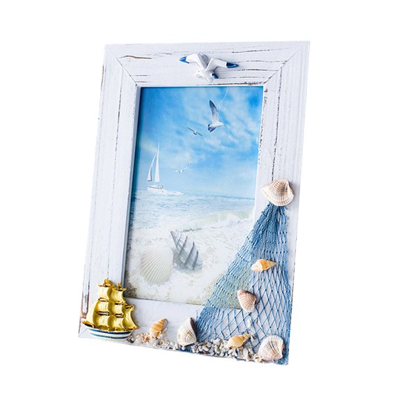 6Inch Frame for Family Photos Create Lasting Memories and Enhances Your Home with Coastal Beauty Accessories