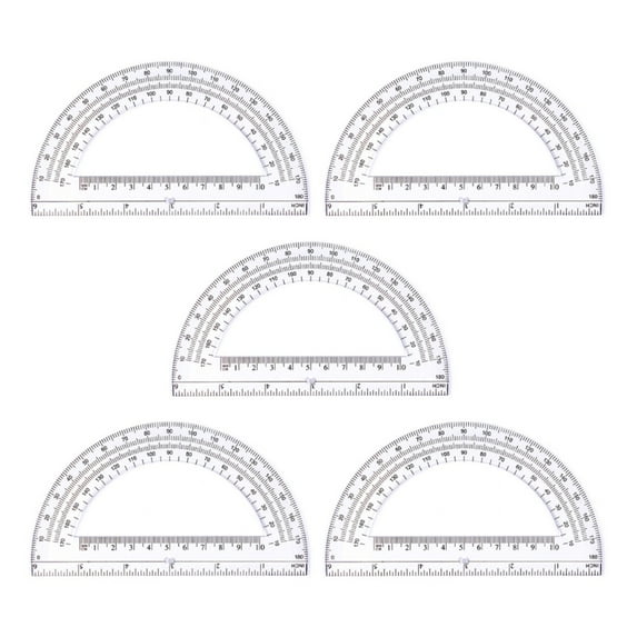 6Inch Protractors 180 Degrees Math Protractors Measuring Tool for Student