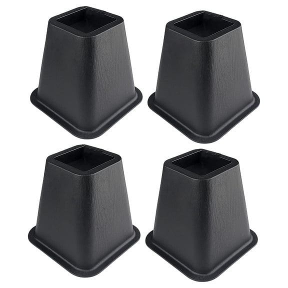 6Inch Sturdy Plastic Bed Lifters With Stable Base Portable Furniture Risers Set of 4 for Sofa Table Desk Storage