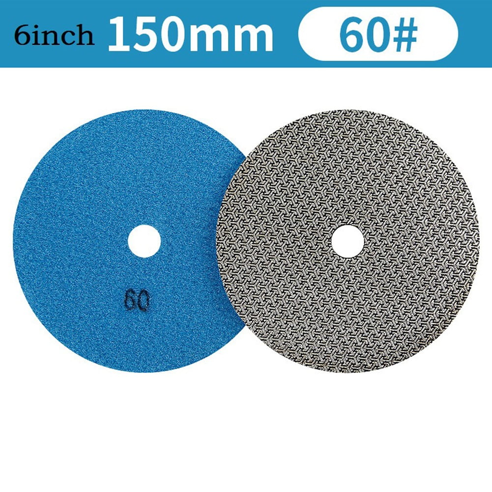 6Inch electroplated Diamond Dry Polishing Pad For Granite Marble