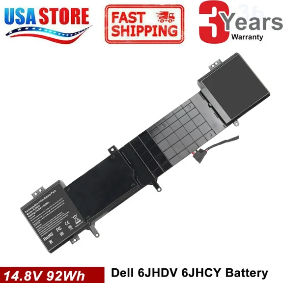 6JHDV 6JHCY For Dell Alienware 17 R2 R3 14.8V 92Wh Laptop Battery ALW17ED FAST