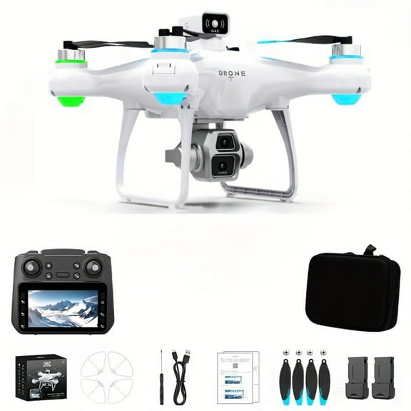 6K Drone with 2 Batteries (30 Mins Flight), Auto Obstacle Avoidance & Eagle Eye Camera - Beginner & Pro-Friendly Quadcopter for Aerial Photography