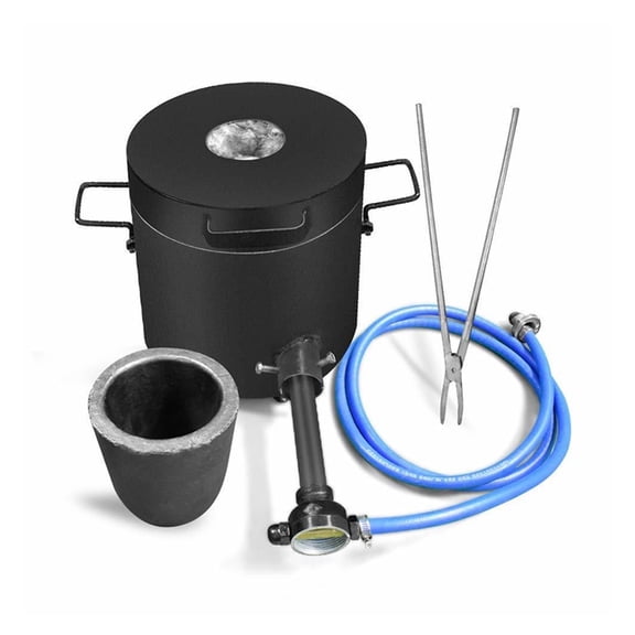 6Kg Foundry Clay Graphite Crucible Furnace Torch Melting Casting Refining Gold Silver Copper Brass Aluminum ,Easy to Use