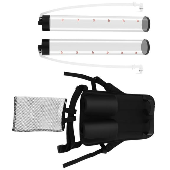 6L Acrylic Backpack Drink Dispenser Duals Tap System For Cold Beverages