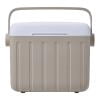 6L Camping Cooler Box Insulated Ice Chest Outdoor Hard Cooler Sport Supplies (Milk Coffee)