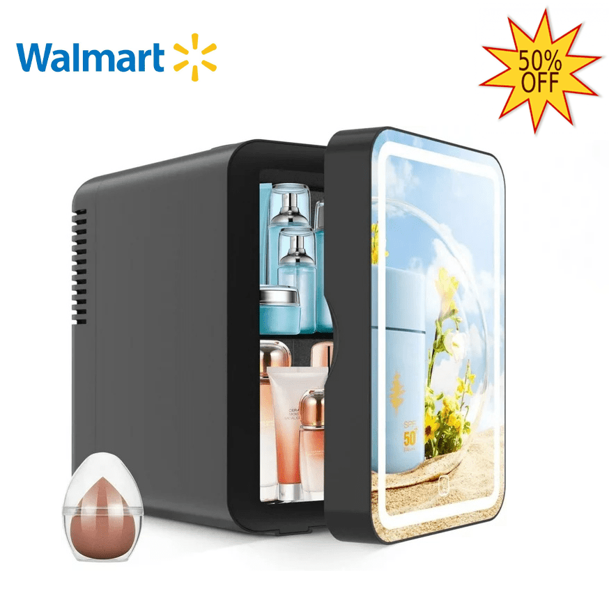 6L Capacity Mini Fridge Skincare Beauty Fridge, Portable Compact