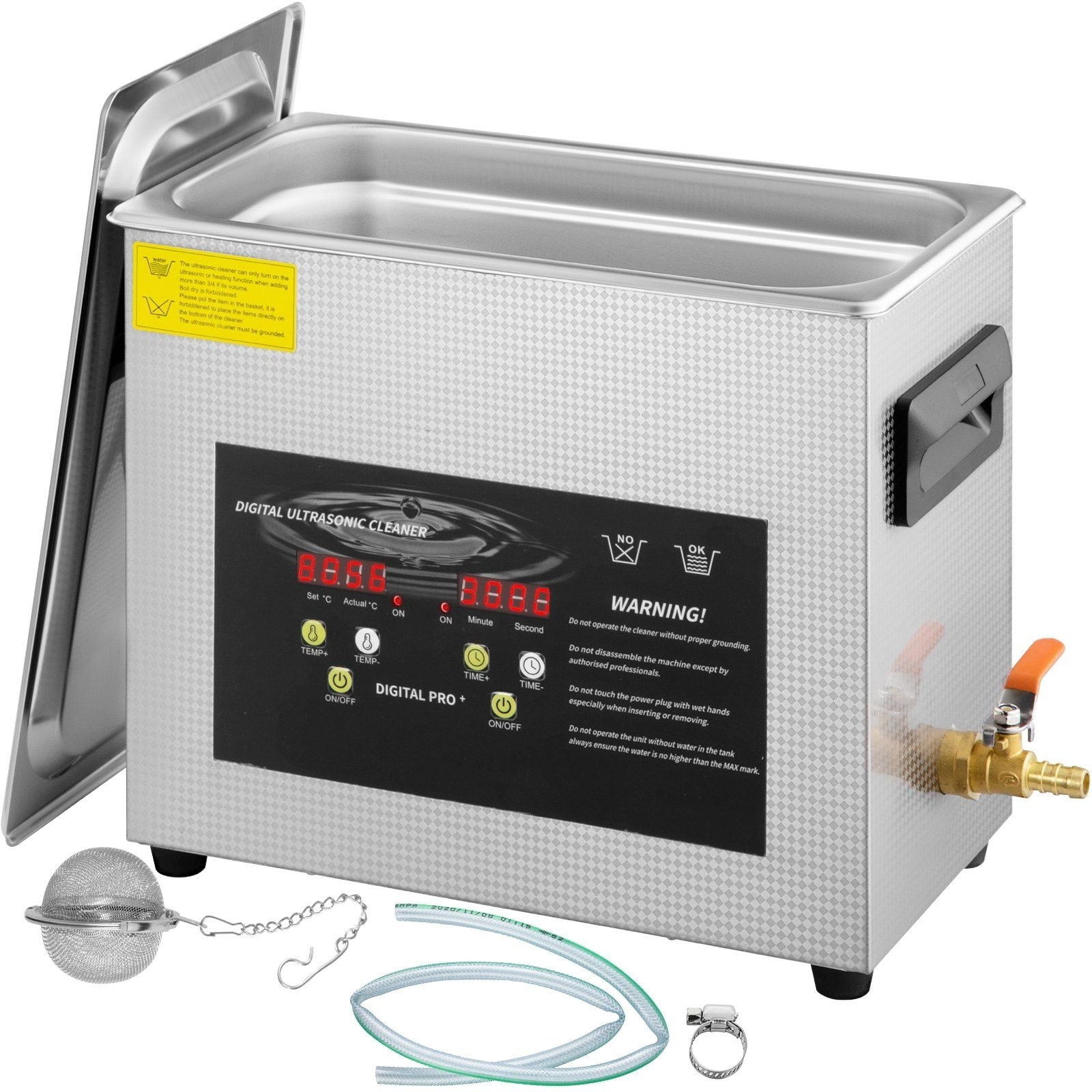 Labatories Machines 6L Digital Ultrasonic Cleaner 180W Power Professional Lab Parts ...
