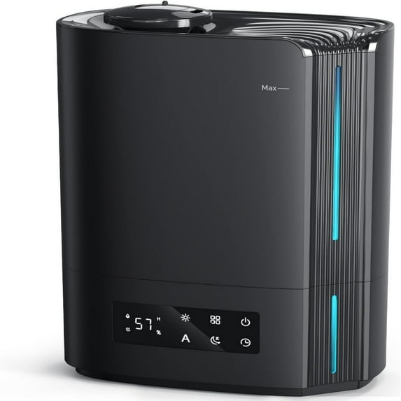 6L Humidifiers for Bedroom Large Room & Essential Oil Diffuser, Ultrasonic Top Fill Cool Mist Humidifiers for Baby, Plants, Nursery Last up to 60 Hours, Smart Humidistat Control, Quiet