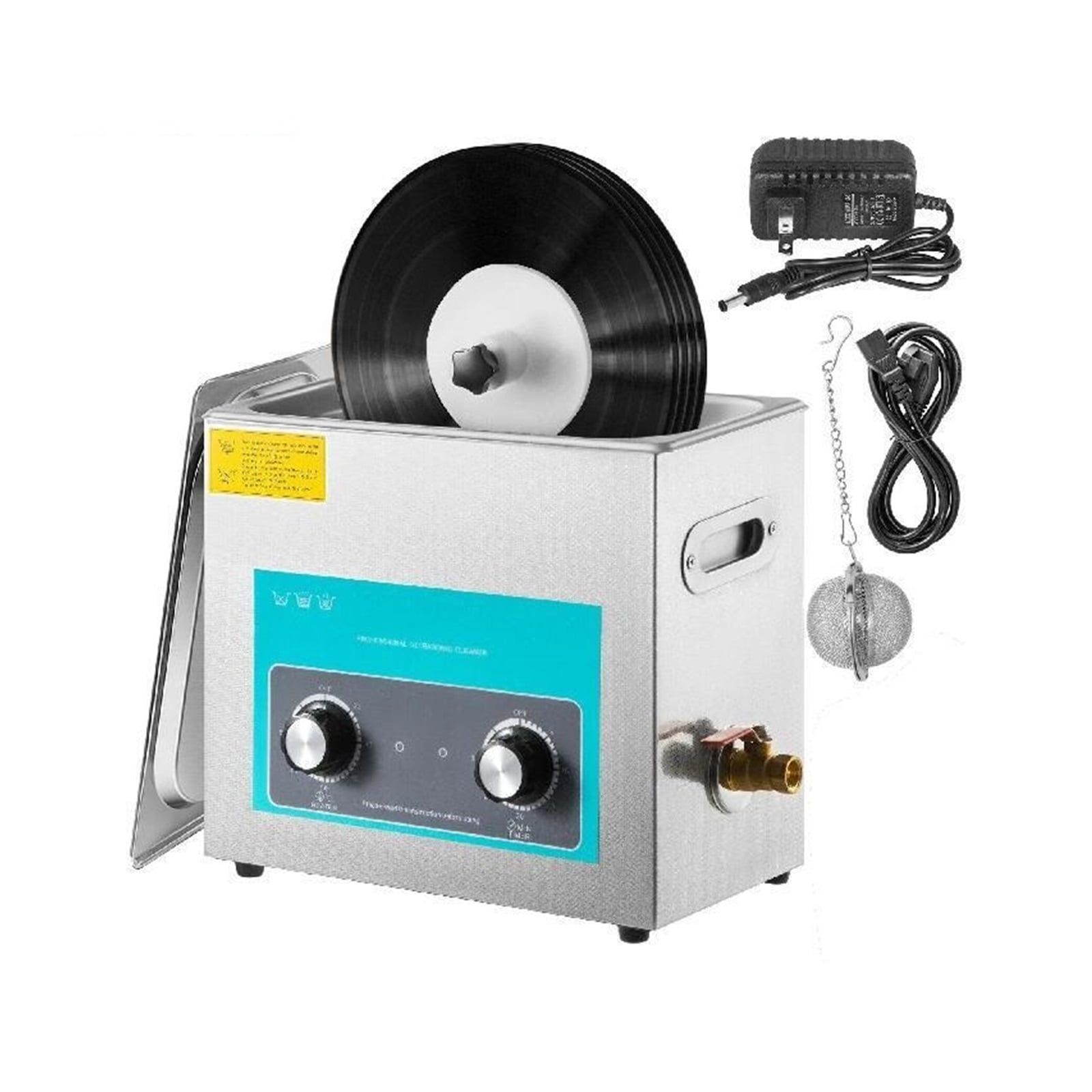 6L Knob Ultrasonic Vinyl Record Cleaner Mini Portable Washing Machine Ultrasound Dishwasher Contact Lenses Jewelry