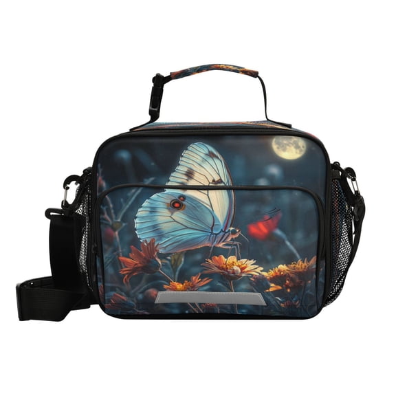 6L Leakproof Lunch Tote with Thermal Lining Lunch Bag Picnic Cooler Bag A Butterfly