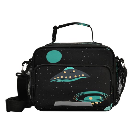 6L Leakproof Lunch Tote with Thermal Lining Lunch Bag Picnic Cooler Bag Alien Spaceship