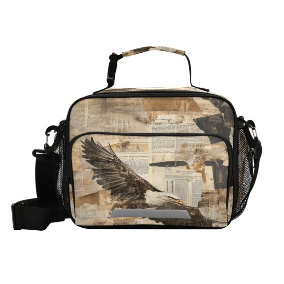 6L Leakproof Lunch Tote with Thermal Lining Lunch Bag Picnic Cooler Bag An Eagle in Flight
